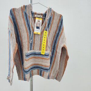 Lucky Brand Women's Baja Sweater Hoodie, Multi, Medium & Small Available - NWT